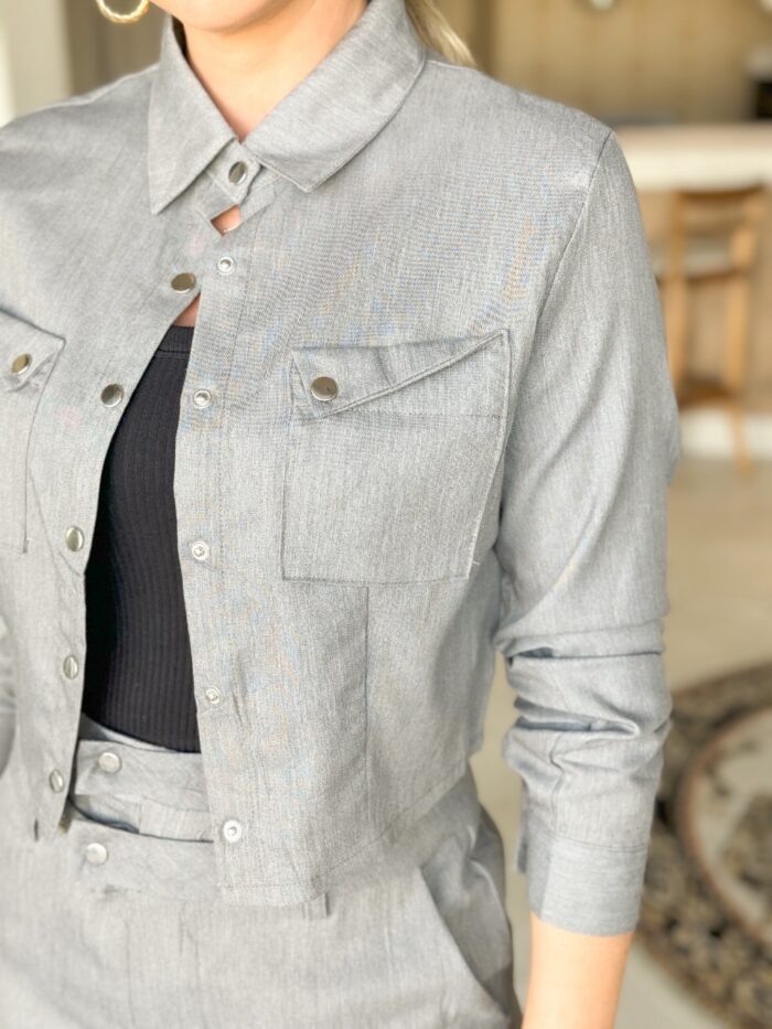 Camisa Cropped Liza - Imagem 3