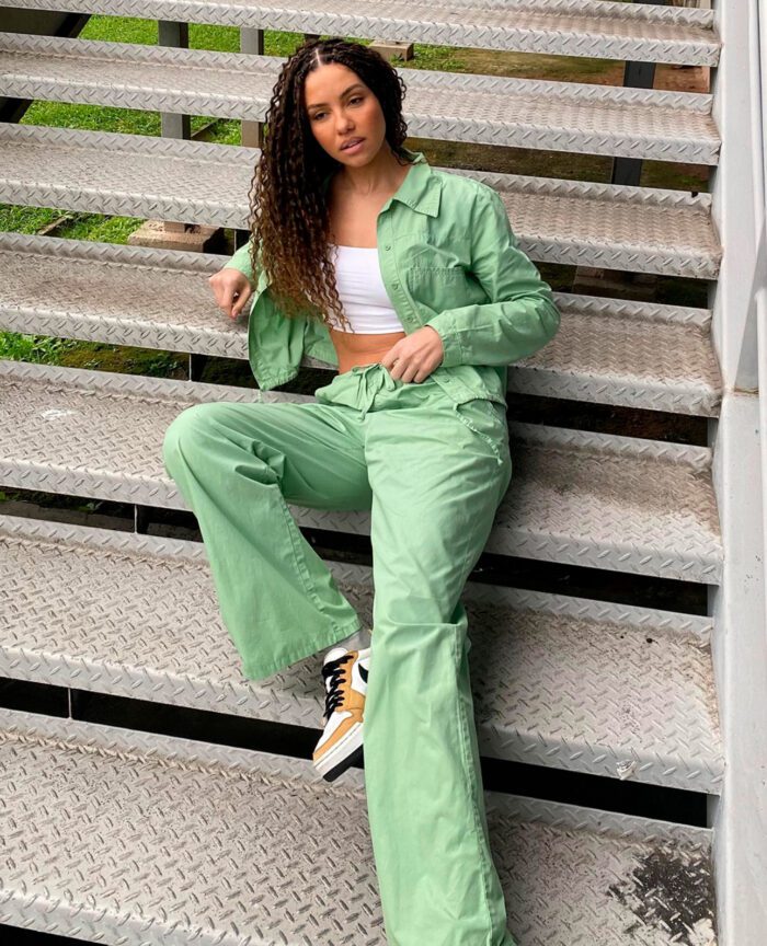 Jaqueta Fem Bomber Color Com Amarrão - Imagem 2
