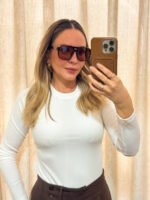 Blusa Peluciada Básica Natural Mood - Imagem 5