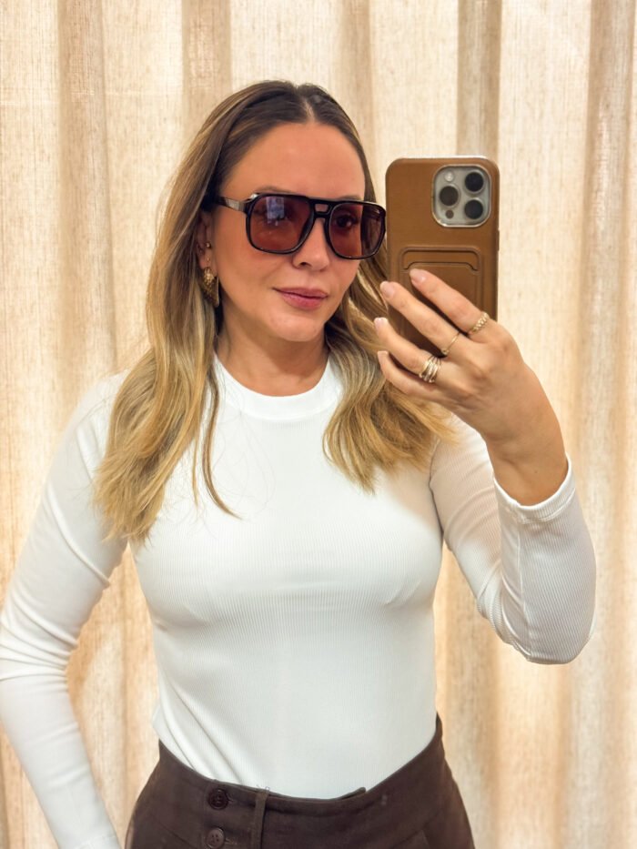 Blusa Peluciada Básica Natural Mood - Imagem 5