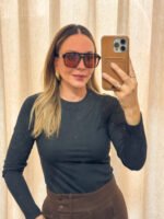 Blusa Peluciada Básica Natural Mood - Imagem 4