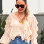 Blusa Tecido Chiffon Eleganc P  Alesan